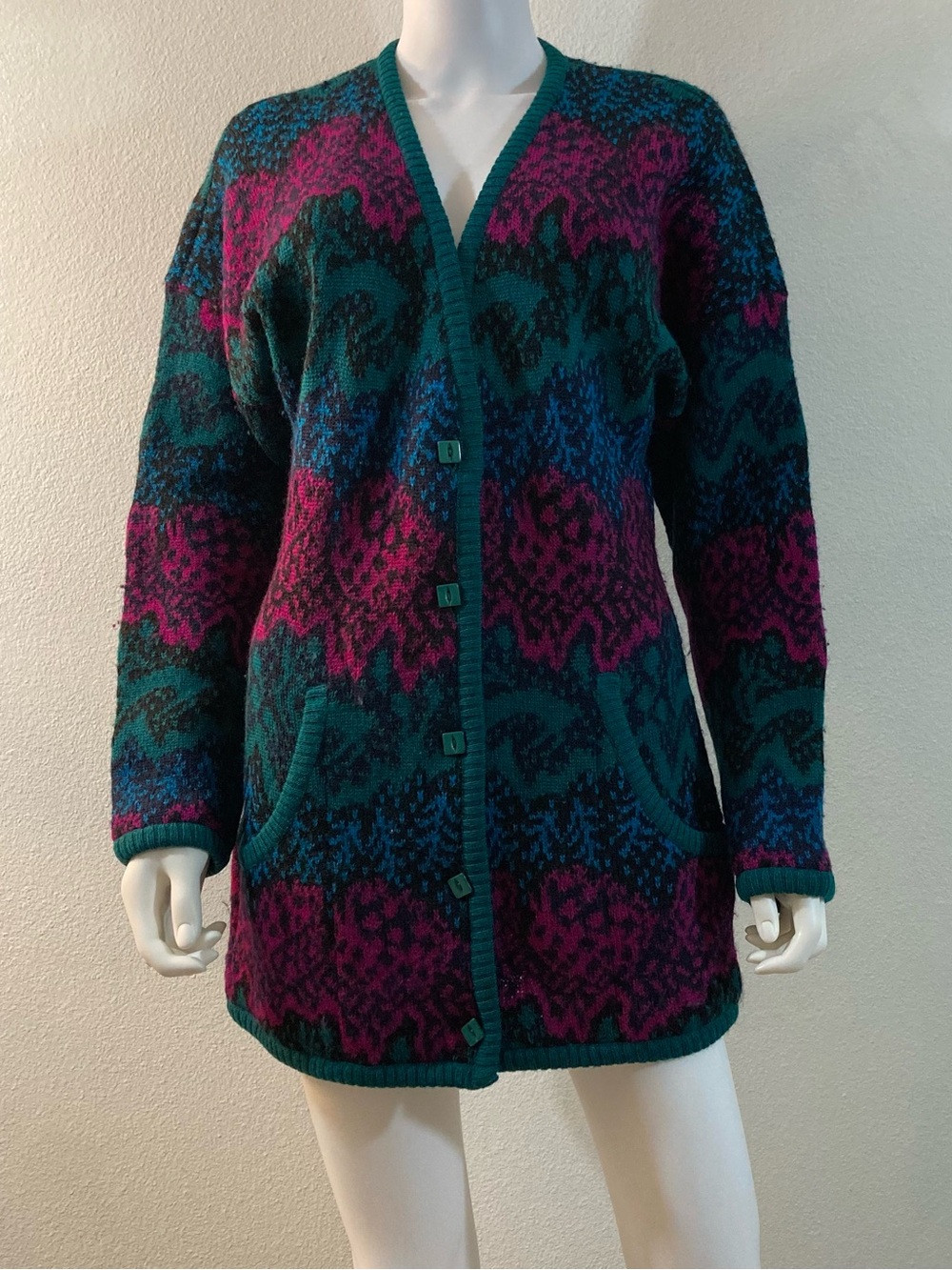 Missoni Cardigan Sweater Wool for Nordstrom, Vintage 1980’s, Italy
